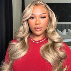TOMI P16/613 Body Wave Blonde Highlight 13x6 lace front wig. 180% Density