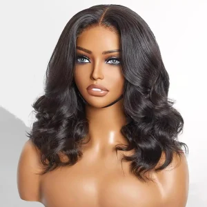 ELYNA Glueless loose body wave 6x5 pre-cut lace closure wig Black/99J Burgundy/ Dark brown 180% density