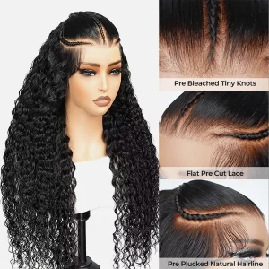Beruthie Deep Wave 9×6 Pre-Braided Wear & Go Glueless Wig All Size Fit 180% Density