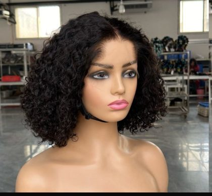 MA'AL Short bob deep curl 13x4 M hairline human hair wig 7 DAYS PROCESSING