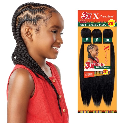 SENSATIONNEL PRE-STRETCHED BRAIDING HAIR FOR KIDS 3X
